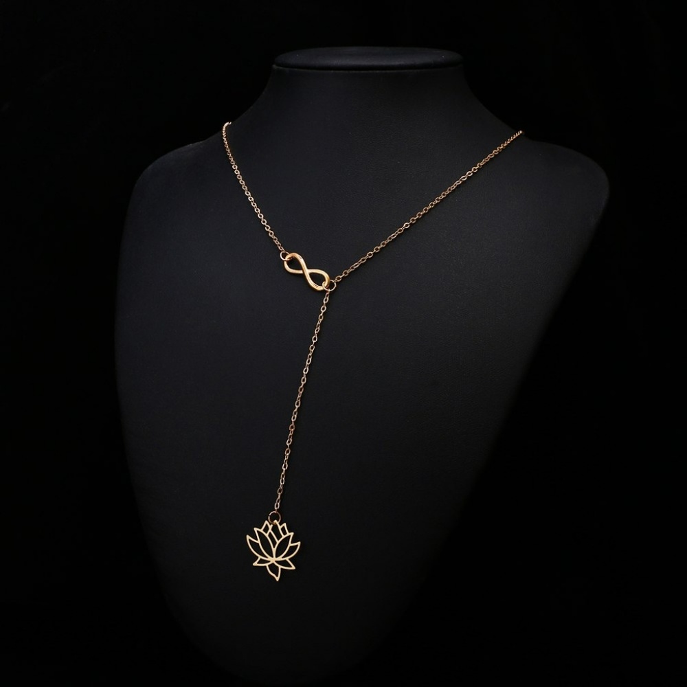 5 for $25 Infinity Lotus Necklace - Picture 8 of 8